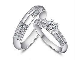 Парные кольца безразмерные для влюбленных "Ты моё сокровище" - фото 14099