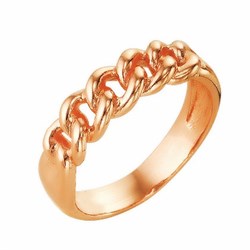 Женское кольцо позолоченное "Цепочка" - фото 14775