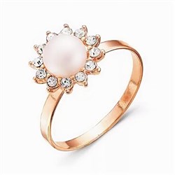 Женское кольцо позолоченное "Солнышки" - фото 14807