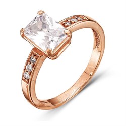 Женское кольцо позолоченное "Искорка" - фото 15013