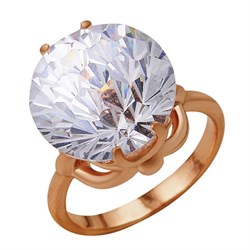 Женское кольцо позолоченное "Сокровенное" - фото 15036