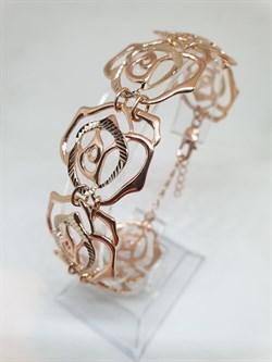 Позолоченный браслет "Роза" - фото 15186