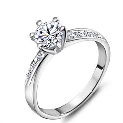 Женское кольцо серебряное