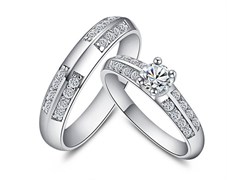 Парные кольца безразмерные для влюбленных "Ты моё сокровище"