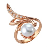 Женское кольцо позолоченное "Услада"