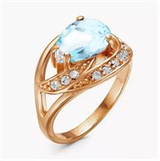 Женское кольцо с топазом "Небесное сияние"