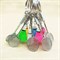 Брелки для 6 друзей "Ракетки с разноцветными воланчиками" - фото 11065