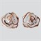 Женские серьги позолоченные "Роза" - фото 14393