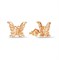Серьги-гвоздики позолоченные "Бабочки" - фото 14466