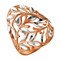 Женское кольцо позолоченное "Алмазные грани" - фото 14688