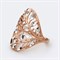 Женское кольцо позолоченное "Алмазные грани" - фото 14689