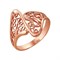 Женское кольцо позолоченное "Золотая волна" - фото 14742