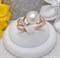Женское кольцо с жемчугом "Бесконечность" - фото 14844