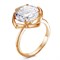 Женское кольцо позолоченное "Тепло" - фото 14968