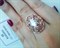 Женское кольцо позолоченное "Цветочная лужайка"  - фото 14977