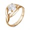 Женское кольцо позолоченное "Солнечный свет" - фото 15023