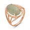 Женское кольцо с нефритом "Фантазёрка" - фото 15061