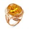Женское кольцо с янтарем "Блаженство" - фото 15067