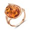 Женское кольцо с янтарем "Блаженство" - фото 15068