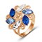 Женское кольцо позолоченное "Весенний цветок" - фото 15247