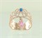 Женское кольцо позолоченное "Восточная фантазия"  - фото 15252