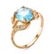 Женское кольцо с топазом "Фантастика" - фото 15260