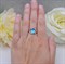 Женское кольцо с топазом "Фантастика" - фото 15262
