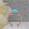 Женское кольцо с топазом "Фантастика" - фото 15263