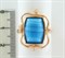 Женское кольцо позолоченное "Мальвина" - фото 15349