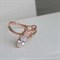 Женское кольцо позолоченное "Подснежник" - фото 15373