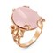 Женское кольцо с розовым кварцем "Новизна" - фото 15411