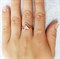 Женское кольцо позолоченное "Сверкающий треугольник" - фото 15453