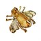 Брошь позолота, эмаль винтажная "Пчела" - фото 15699